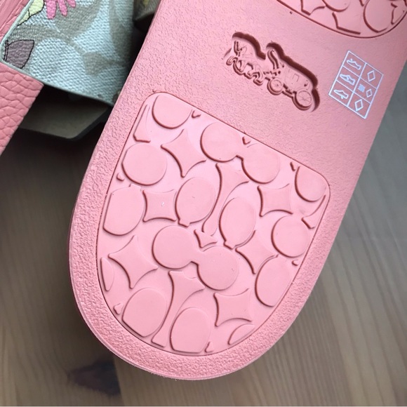 🌸 Coach Uli Sport Slide In Signature Canvas With Floral Print - Picture 8 of 10